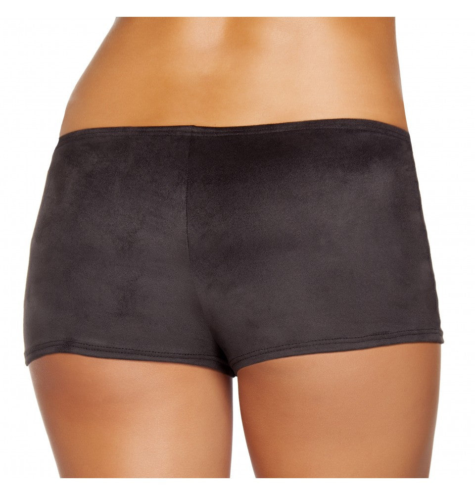 SH224 Black Suede Boy Shorts - Roma Costume New Arrivals,New Products,Shorts - 2
